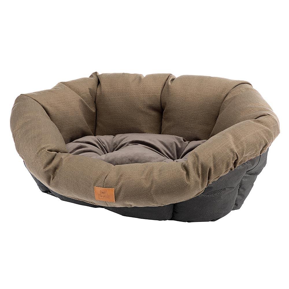 Cat Kennels And Beds |  Sofa' Tweed Cushion Cat Kennels And Beds 0019_Brown