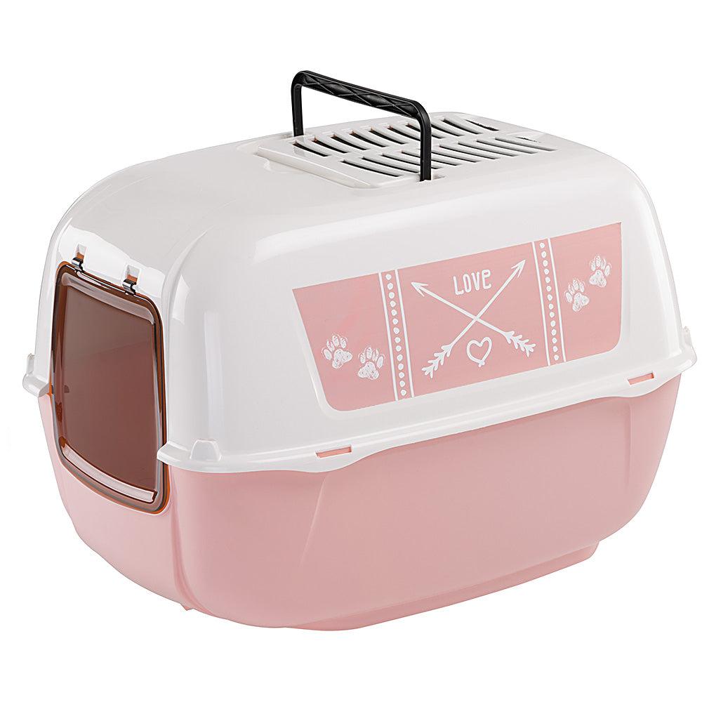 Cat Litter Trays And Toilette Homes |  Prima Decor Cat Litter Trays And Toilette Homes 0007_Pink