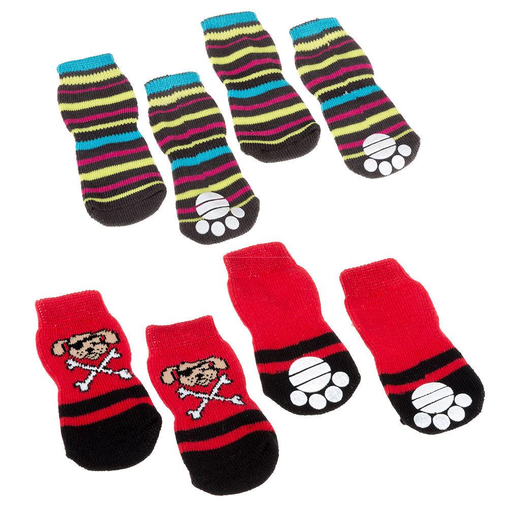 Dog Clothing |  Pet Socks Antislip Dog Clothing 0027_Mixed colours