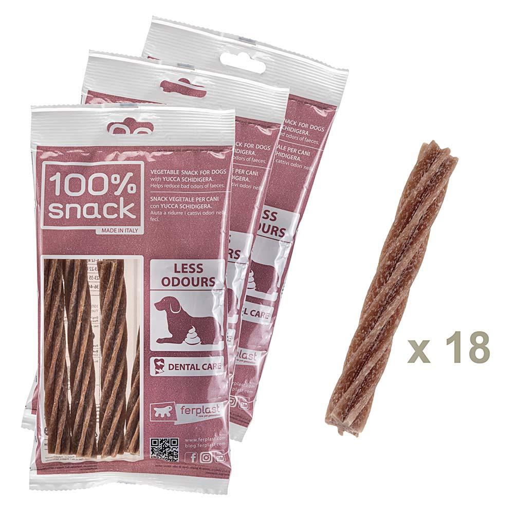 Dog Dental Snacks |  100% Snack Sticks – Fusilli Yucca Dog Dental Snacks Dog Dental Snacks